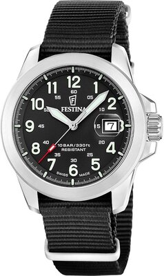Festina Swiss Made Field 20081/4 (+ 2 cinturini di ricambio)
