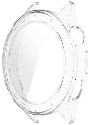 custodia protettiva (per Xiaomi Watch S4 47mm), in plastica, trasparente + vetro
