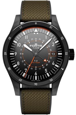 Fortis Flieger F-43 Triple-GMT Automatic COSC Chronometer F4260004 Limited Edition 100pcs (+ cinturino di ricambio)