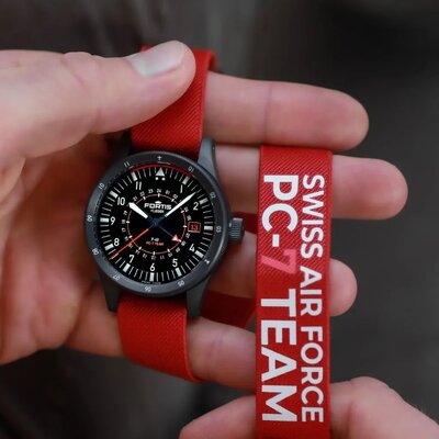 Fortis Flieger F-43 Triple-GMT Automatic COSC Chronometer F4260004 Limited Edition 100pcs (+ cinturino di ricambio)