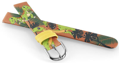 Cinturino in similpelle JVDRJ7228.3 14mm, marrone, per bambini