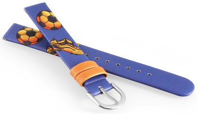 Cinturino in similpelle JVD JVDRJ7229.3 14mm, blu, per bambini