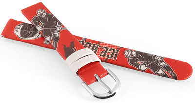 Cinturino in similpelle JVD JVDRJ7230.3 14mm, rosso, per bambini