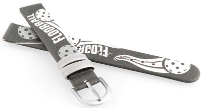 Cinturino in similpelle JVD RJ7234.1 14mm, grigio, per bambini