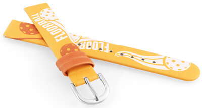 Cinturino in similpelle JVD RJ7234.2 14mm, giallo, per bambini