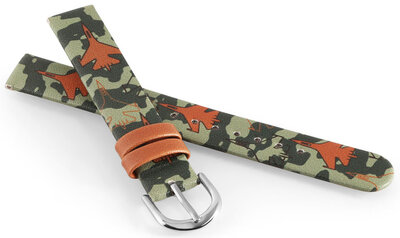 Cinturino in similpelle JVD RJ7235.2 14mm, verde, per bambini