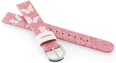 Cinturino in similpelle JVD RJ7238.3 14mm, rosa, per bambini