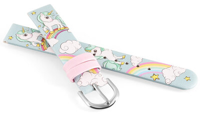 Cinturino in similpelle JVD RJ7239.2 14mm, blu, per bambini