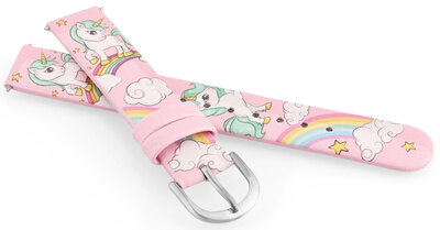 Cinturino in similpelle JVD RJ7239.3 14mm, rosa, per bambini