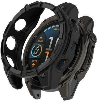Cover protettiva (pro Garmin Fenix 8 SOLAR, 47mm), in silicone, nero