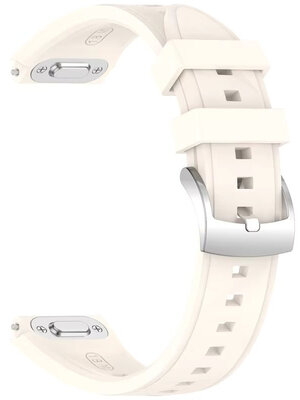 cinturino in silicone Ricardo 18mm (per Huawei Watch GT 6, 41mm), beige, QuickRelease