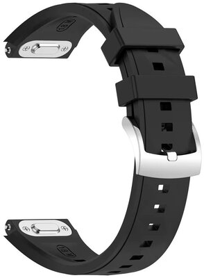 Cinturino in silicone Ricardo 18mm (pro Huawei Watch GT 6, 41mm), nero, QuickFit