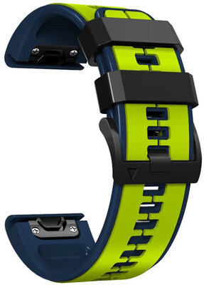 Cinturino in silicone Ricardo 26mm (pro Garmin Fenix 8/7X/6X (51mm), Tactix aj.), giallo, QuickFit