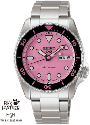 Seiko 5 Sports Automatic SRPM07K1 Pink Panther Limited Edition 9999pcs (+ cinturino di ricambio)