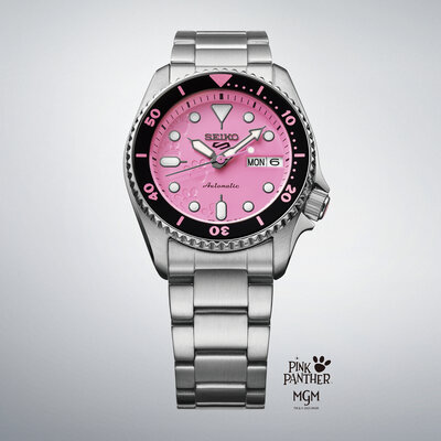 Seiko 5 Sports Automatic SRPM07K1 Pink Panther Limited Edition 9999pcs (+ cinturino di ricambio)