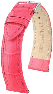 Cinturino in pelle Hirsch Duke 01028123-2, arancione, pelle di vitello, Quick Release