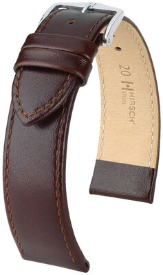 Cinturino in pelle Hirsch Osiris L 03475010NQ-2, marrone, pelle di vitello, lunghezza L