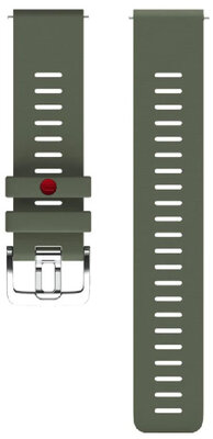 Cinturino in silicone Polar 20mm, verde, vel. M/L, Quick Release