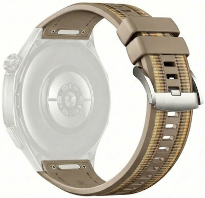 Cinturino in silicone Ricardo 22mm (pro Huawei Watch GT 6 Pro), marrone, QuickFit