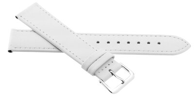Cinturino in pelle JVD R23004P, 20mm, bianco