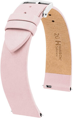 Cinturino in pelle Hirsch Cashmere M 03902123-2, rosa, pelle di vitello, lunghezza M, Quick Release