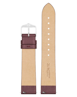 Cinturino in pelle Hirsch Cashmere M 03902161-2, marrone, pelle di vitello, lunghezza M, Quick Release