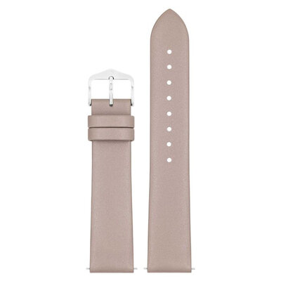 Cinturino in pelle Hirsch Cashmere M 03902195-2, beige, pelle di vitello, lunghezza M, Quick Release