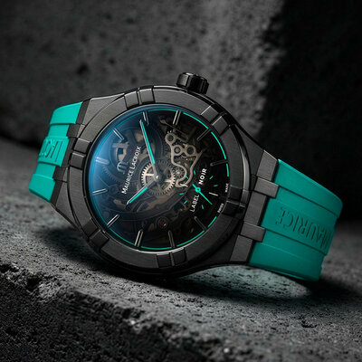 Maurice Lacroix Aikon Automatic Skeleton AI6028-DLB0B-030-H Label Noir Limited Edition 100pcs (+ cinturino di ricambio)