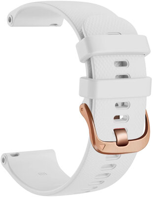 cinturino in silicone Ricardo Aprica 18mm, White, Quick Release