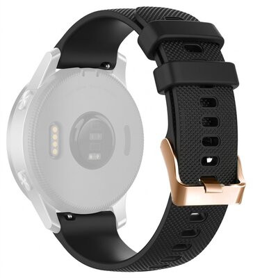 cinturino in silicone Ricardo Aprica 18mm, Dark Black, Quick Release