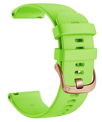 Cinturino in silicone Ricardo Aprica 18mm, Green, Quick Release