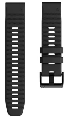 cinturino in silicone Ricardo Passo Rolle 26mm, QuickFit, Black