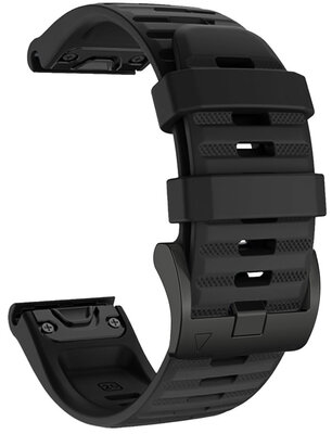 cinturino in silicone Ricardo Passo Rolle 26mm, QuickFit, Black