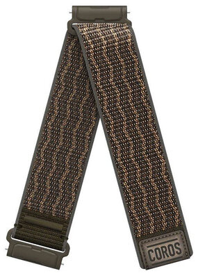Cinturino in nylon Coros (pro Nomad), marrone, Quick Release, lunghezza estesa