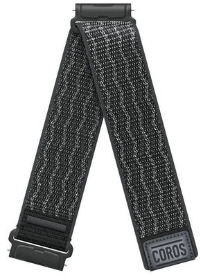 Cinturino in nylon Coros (pro Nomad), grigio, Quick Release, lunghezza estesa