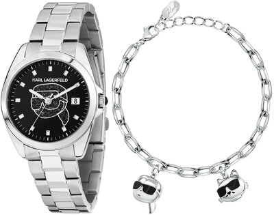 Karl Lagerfeld Round Essentials R0553101516 + bracciale