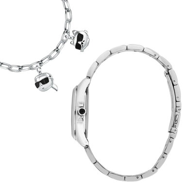 Karl Lagerfeld Round Essentials R0553101516 + bracciale