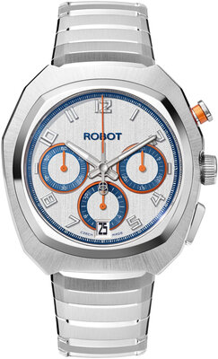 Robot Robotic One Silver 2501ST01 Automatic Chronograph (+ cinturino di ricambio)