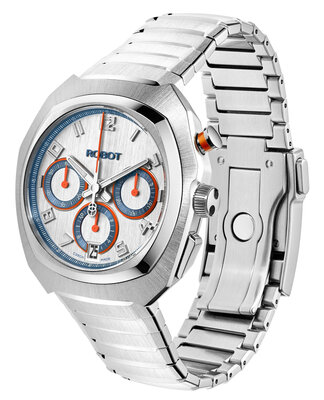 Robot Robotic One Silver 2501ST01 Automatic Chronograph (+ cinturino di ricambio)