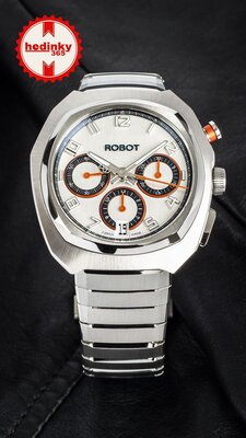Robot Robotic One Silver 2501ST01 Automatic Chronograph (+ cinturino di ricambio)