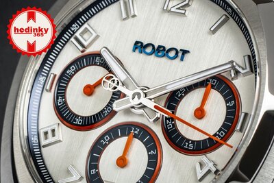 Robot Robotic One Silver 2501ST01 Automatic Chronograph (+ cinturino di ricambio)