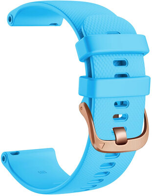 Cinturino in silicone Ricardo Aprica 18mm, Blue, Quick Release