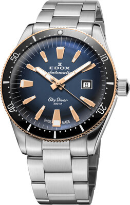 Edox SkyDiver Automatic Date 80126-357RNM-BUIDR Limited Edition (+ cinturino di ricambio)