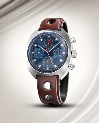 Edox Sportsman Automatic 01132-3BU-BUGN Fangio Limited Edition 115pcs (+ cinturino di ricambio)