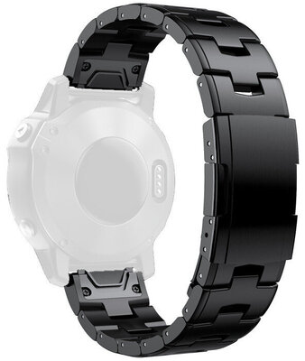 bracciale in acciaio inossidabile Ricardo Cafragna 22mm, Black, QuickFit