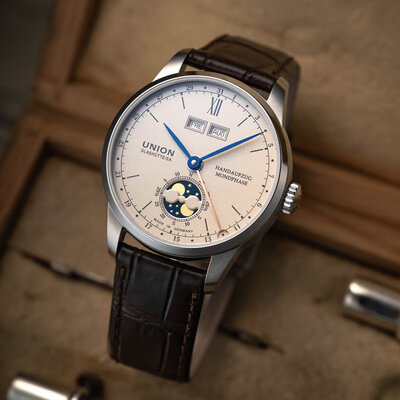 Union Glashütte 1893 Johannes Dürrstein Double Moonphase Mechanical D007.458.16.039.00