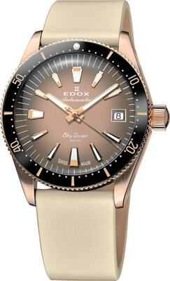 Edox SkyDiver 38 Date Automatic 80131-37rnc-vdbei (+ cinturino di ricambio)