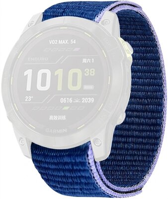 cinturino in nylon Ricardo Cimone 22mm, Blue, a passante