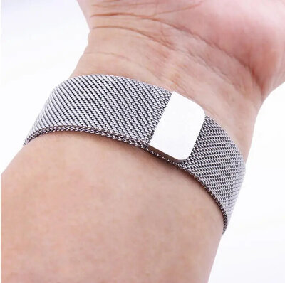 bracciale in acciaio inossidabile Ricardo Champoluc 20mm, Silver, QuickFit
