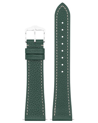 cinturino in pelle Hirsch Bologna M 01802140-2, verde, vitello, lunghezza M, Quick Release